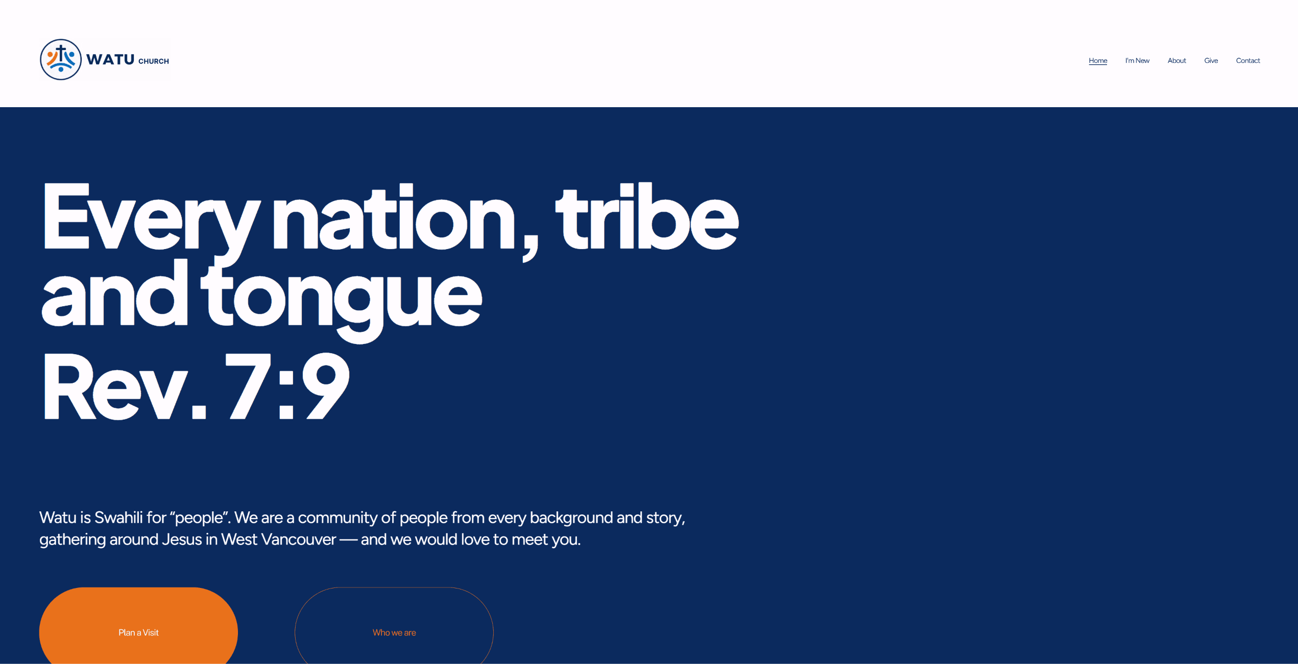 Watu Church homepage